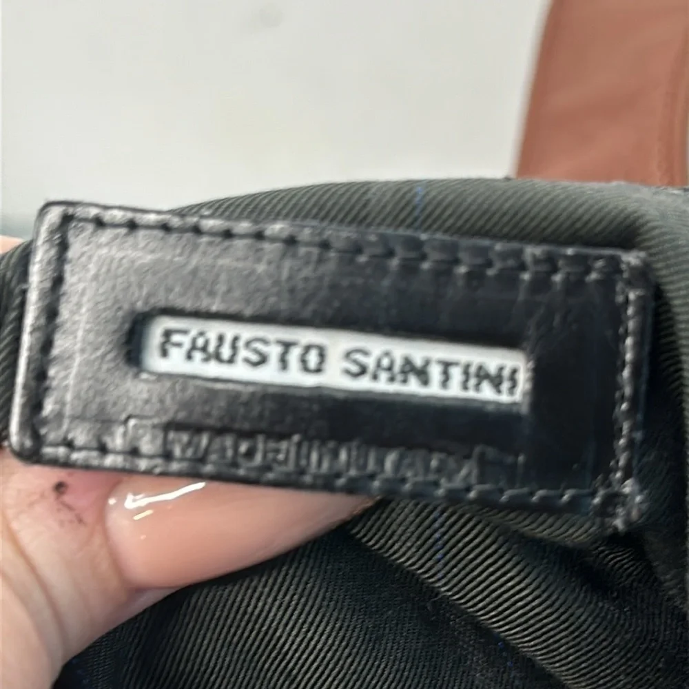 Fausto Santini Schott Made in Italy leather sac bag